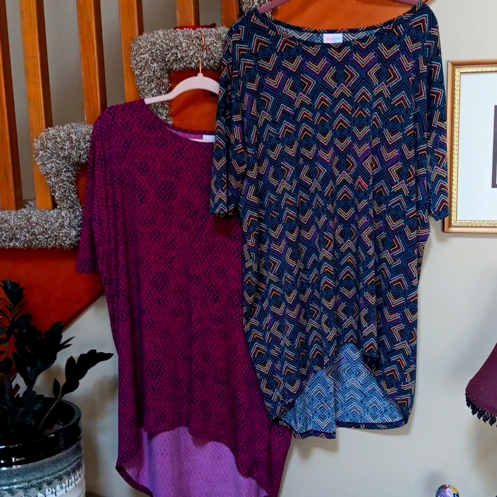 LuLaRoe 2 tunics EUC